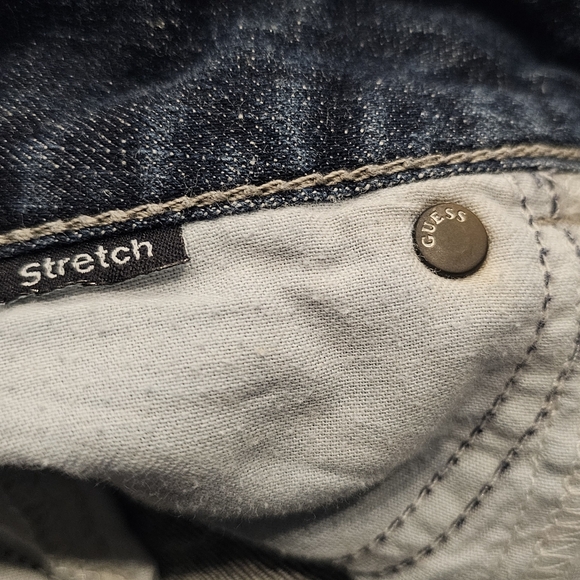 Guess Dark Blue Jean Shorts Stretch 28 - Picture 7 of 7